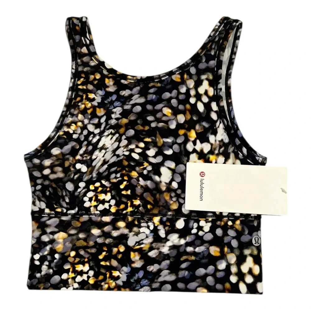 Lululemon Power Pivot Tank Metropolis Glow Women's 4 Cropped Athletic‎ NWT